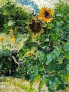 Carl Larsson solrosor Sweden oil painting artist